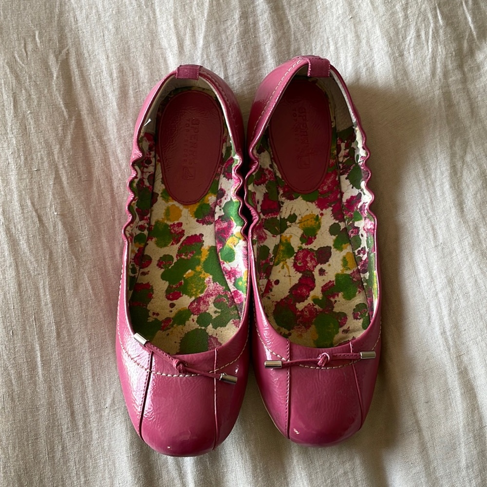 Sperry Top-Sider Pink Leather Ballet Flats